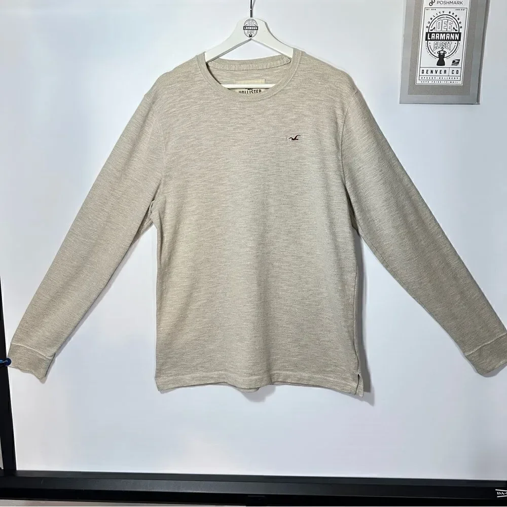 Hollister Textured Crewneck Sweater-Large
